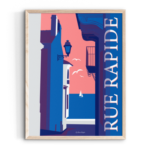 Affiche LES SABLES D'OLONNE Rue Rapide