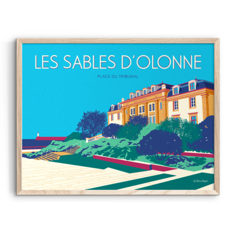 Affiche LES SABLES D'OLONNE La Place du Tribunal