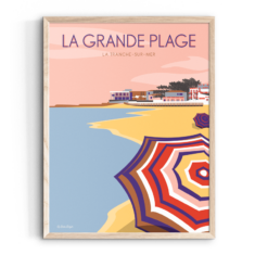 Affiche LA TRANCHE-SUR-MER La Grande Plage
