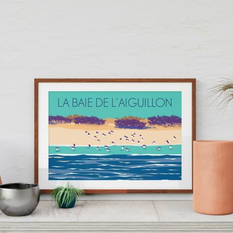 Affiche L'AIGUILLON-SUR-MER La baie – Image 2