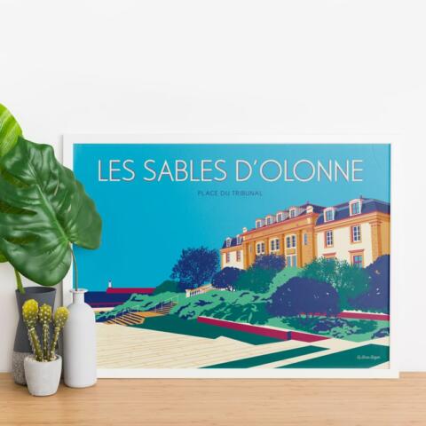 Affiche LES SABLES D'OLONNE La Place du Tribunal – Image 2