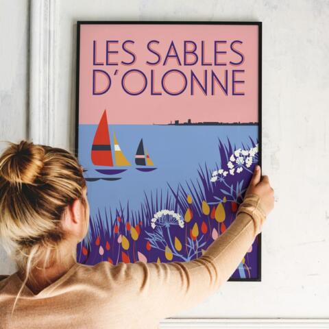 Affiche LES SABLES D'OLONNE Vue sur la Baie – Image 2