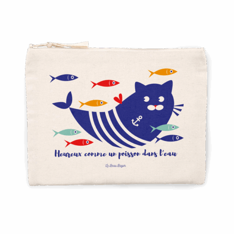 Pochette Heureux comme un poisson dans l'eau