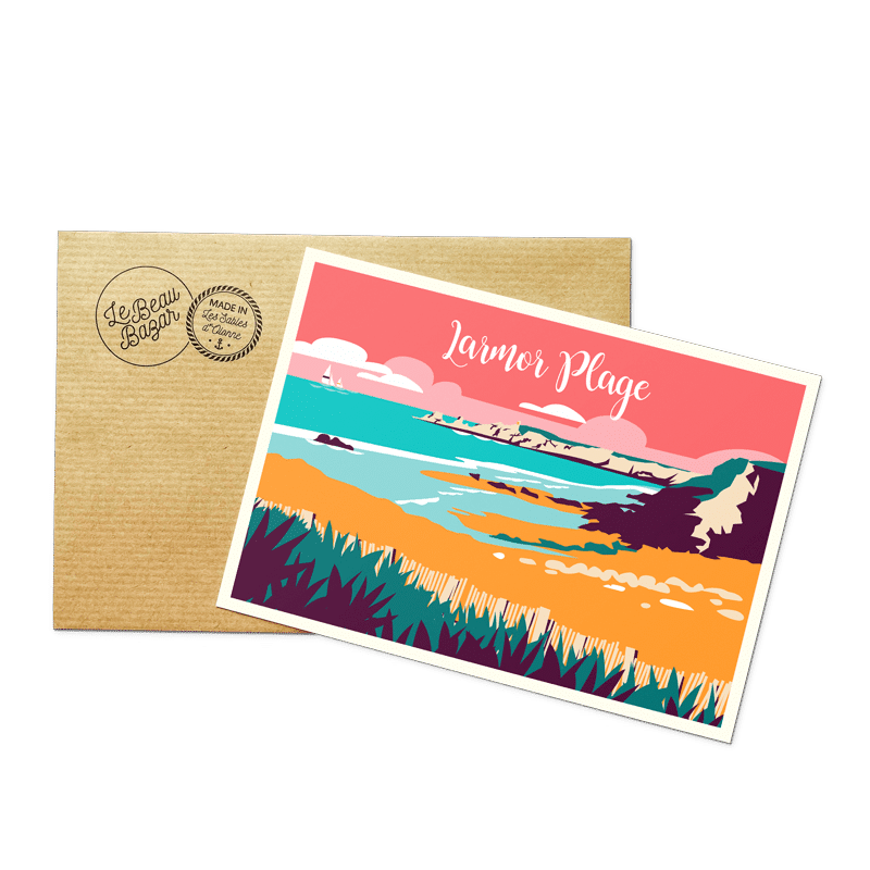 Carte postale BRETAGNE Larmor Plage