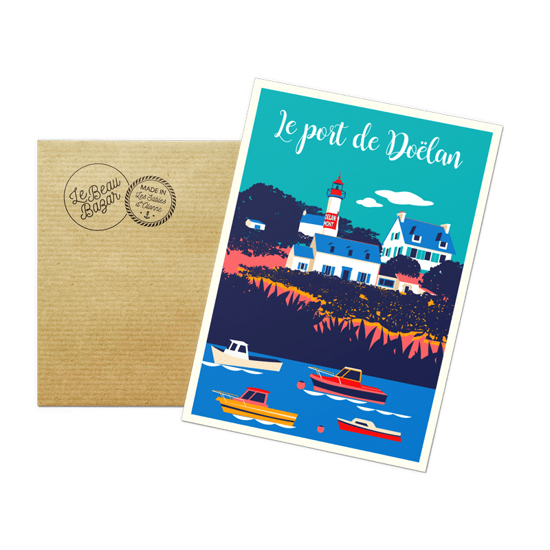 Carte postale BRETAGNE Port de Doëlan