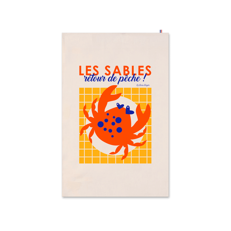 Torchon LES SABLES D'OLONNE Retour de pêche