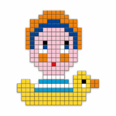Kit Mosaïque Pixel Art – La Baigneuse | Le Beau Bazar – Les Sables d&rsquo;Olonne