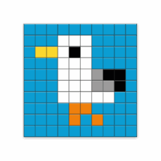 Kit Mosaïque Pixel Art – La Mouette | Le Beau Bazar – Les Sables d&rsquo;Olonne