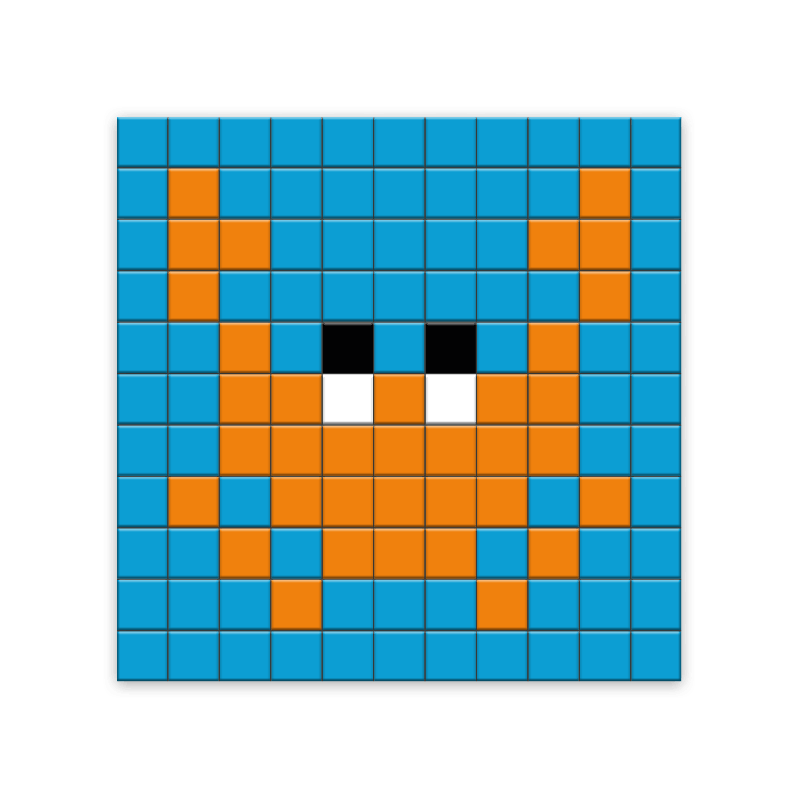 Kit Mosaïque Pixel Art – Le Crabe | Le Beau Bazar – Les Sables d'Olonne